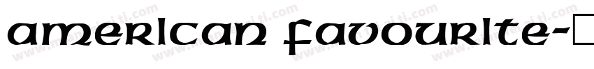 American Favourite字体转换